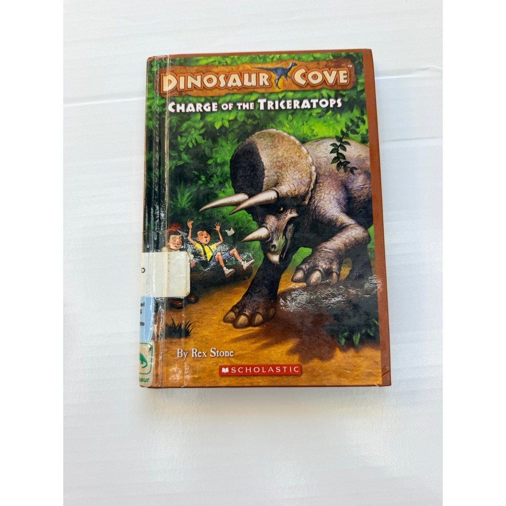 Dinosaur Cove Charge of the Triceratops Rex Stone Scholastic Hardcover Book